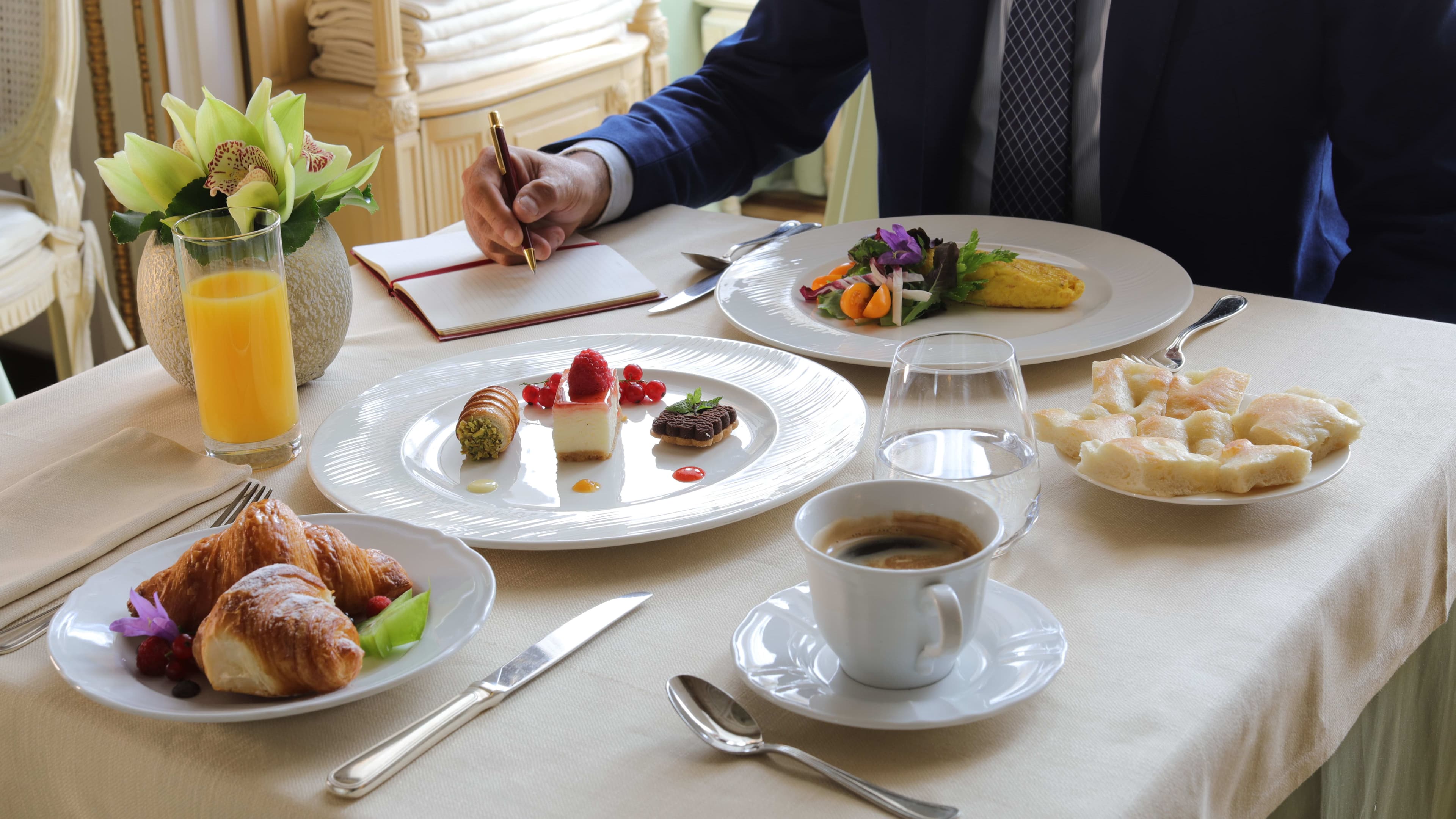 Breakfast at the Hotel Bristol Palace